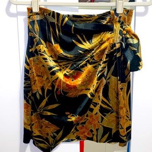 Zara Velvet Mini Skirt